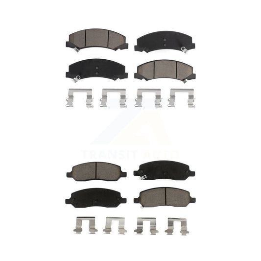 Ceramic Brake Pads Front Rear Kit For 2006-2011 Buick Lucerne Cadillac DTS