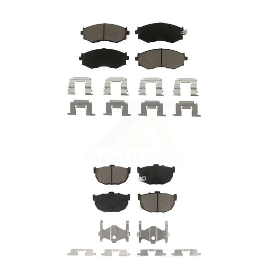 Ceramic Brake Pads Front Rear Kit For 1990-1992 Nissan Stanza Disc rear brakes
