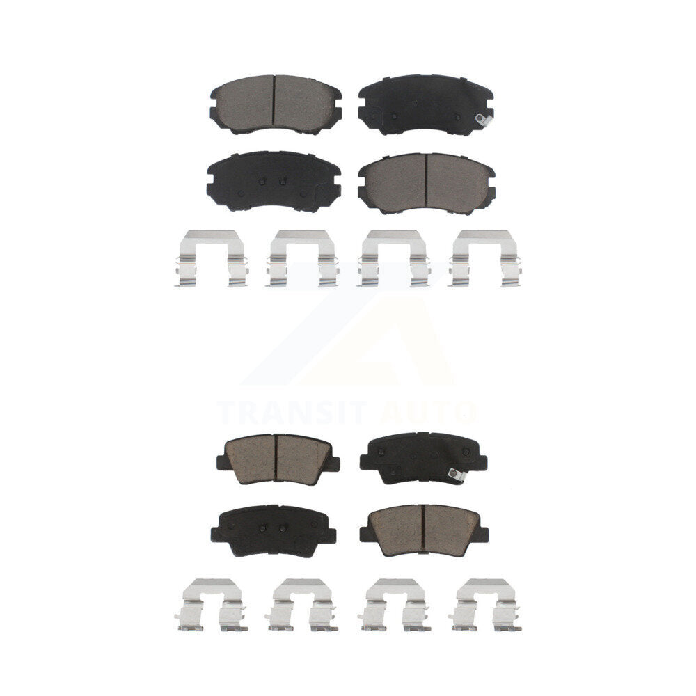 Ceramic Brake Pads Front Rear Kit For Kia Hyundai Soul Elantra Sonata Amanti