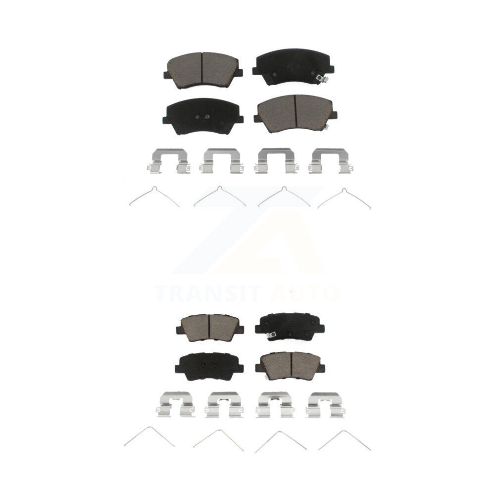 Ceramic Brake Pads Front Rear Kit For Hyundai Elantra Ioniq Kia Niro