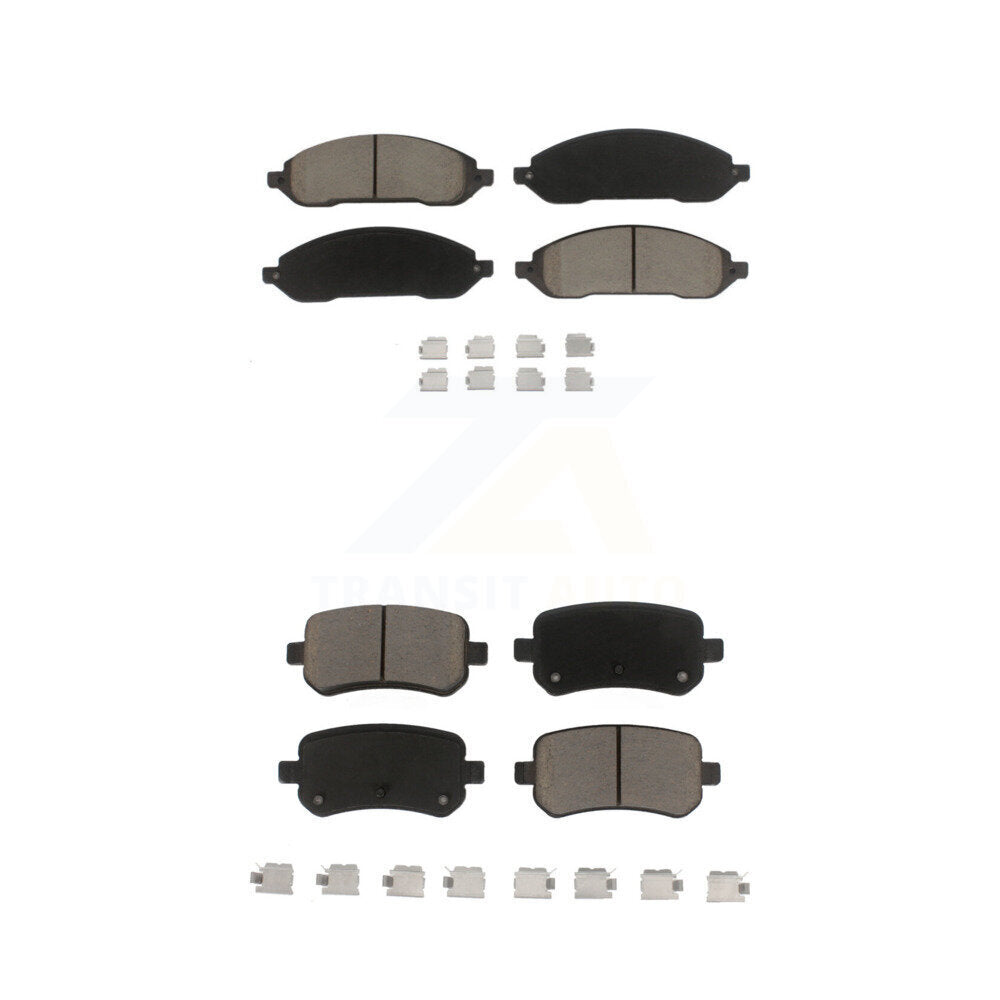 Ceramic Brake Pads Front Rear Kit For 2004-2007 Ford Freestar Mercury Monterey