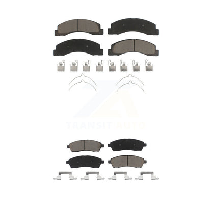 Ceramic Brake Pads Front Rear Kit For Ford F-350 Super Duty F-250 Excursion