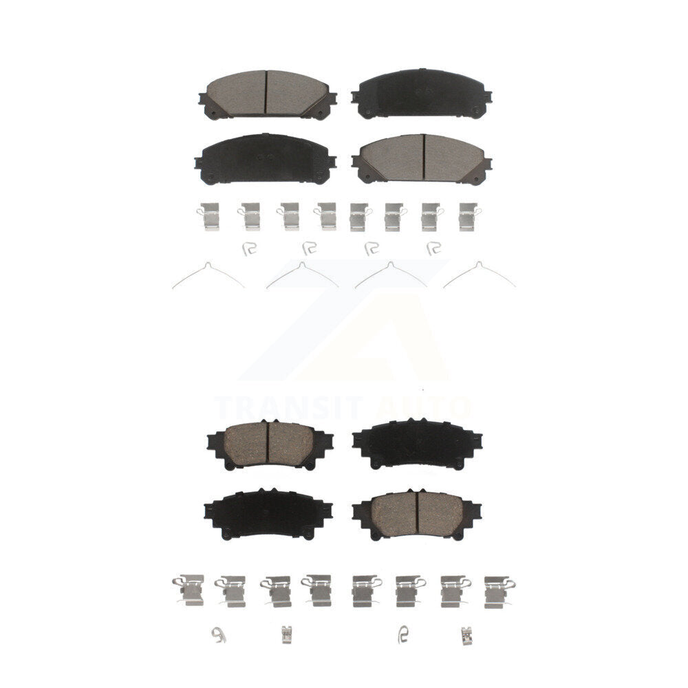 Ceramic Brake Pad Front Rear Kit For Toyota Sienna Highlander Lexus RX350 RX450h