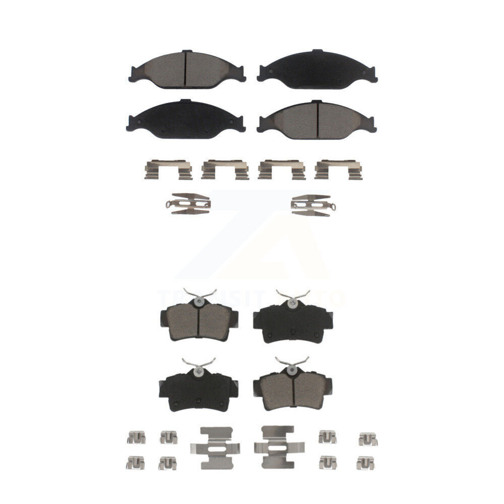 Ceramic Brake Pads Front Rear Kit For Ford Mustang