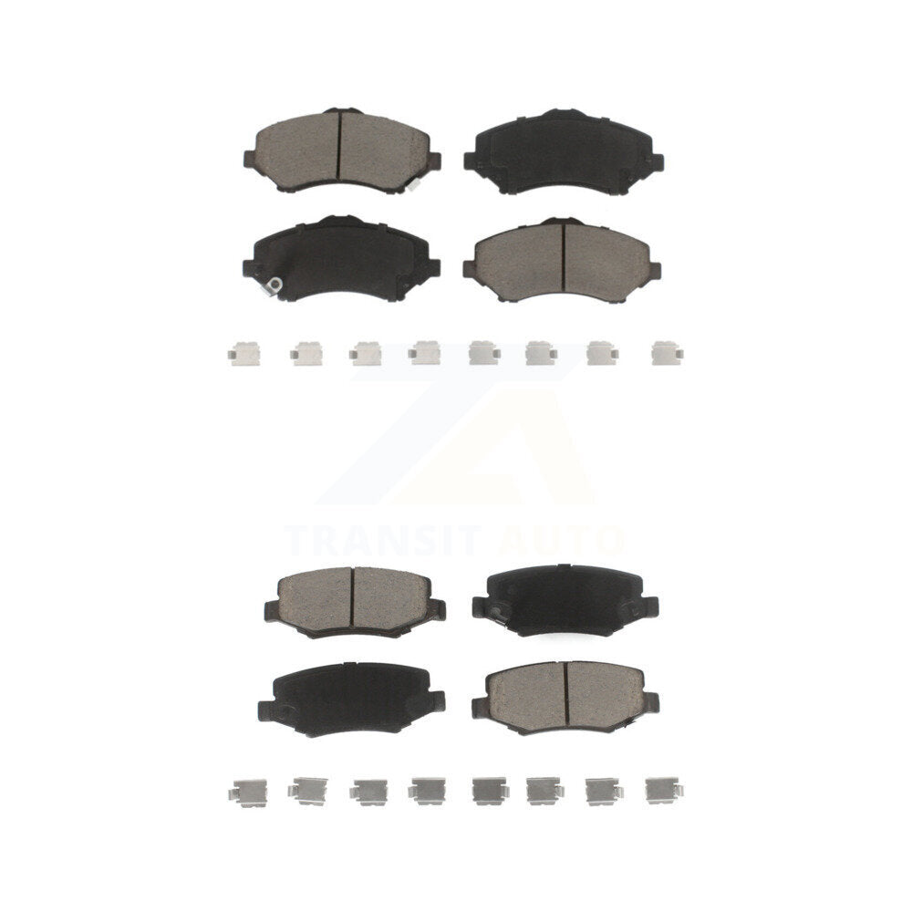 Ceramic Brake Pads Front Rear Kit For Jeep Wrangler Liberty JK Dodge Nitro