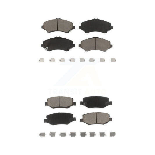 Ceramic Brake Pads Front Rear Kit For Jeep Wrangler Liberty JK Dodge Nitro