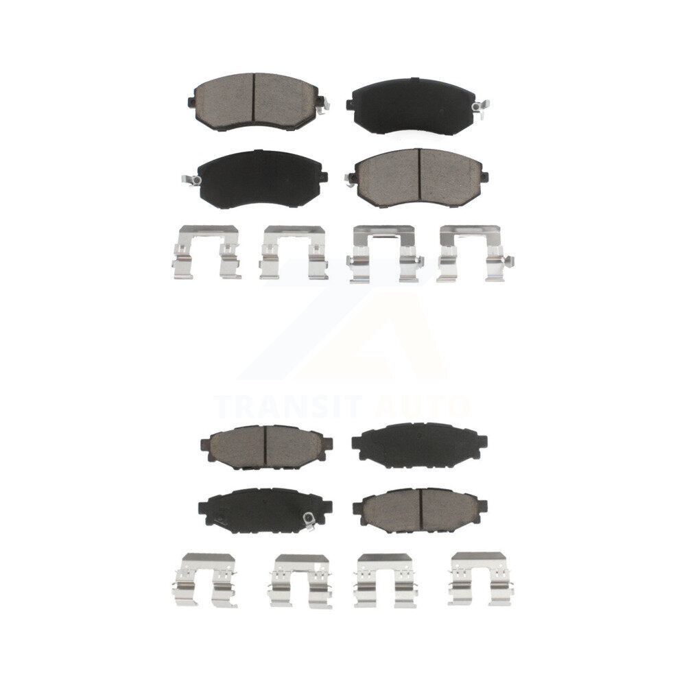 Ceramic Brake Pads Front Rear Kit For Subaru Forester Impreza XV Crosstrek Scion