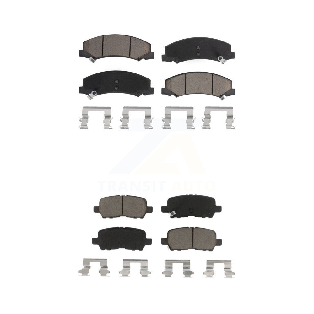 Ceramic Brake Pads Front Rear Kit For Chevrolet Impala Limited