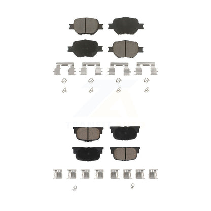 Ceramic Brake Pads Front Rear Kit For 2005-2010 Scion tC