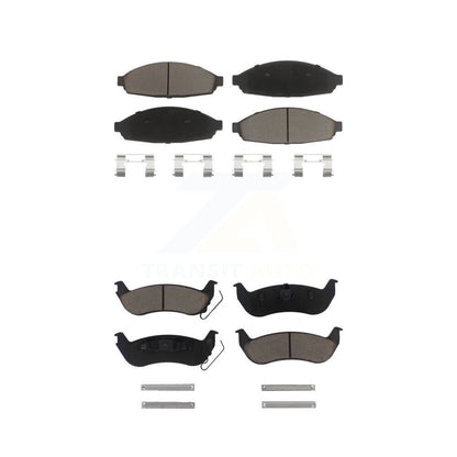 Ceramic Brake Pads Front Rear Kit For Ford Crown Victoria Lincoln Town Car Grand