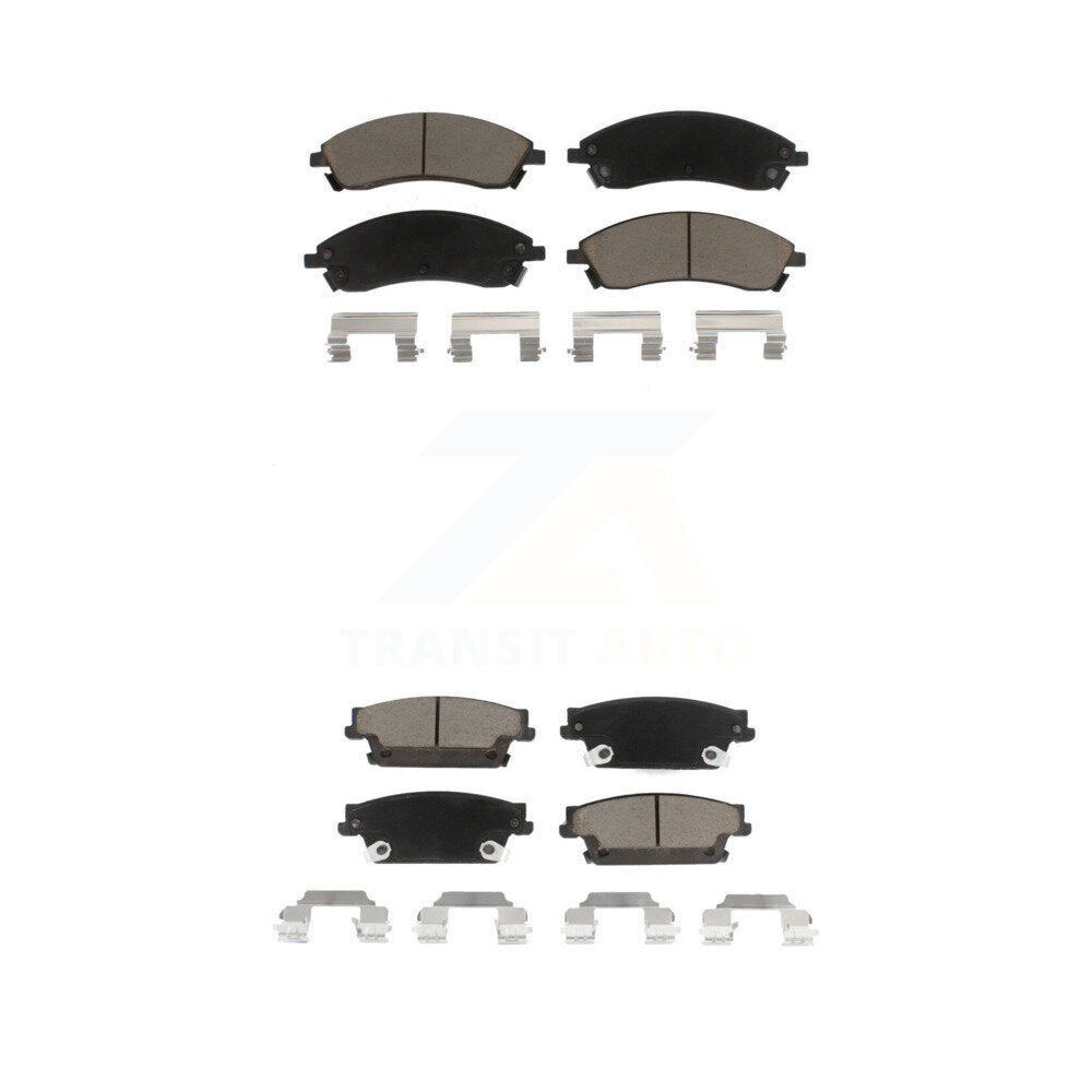 Ceramic Brake Pads Front Rear Kit For Cadillac CTS SRX STS