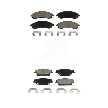 Ceramic Brake Pads Front Rear Kit For Cadillac CTS SRX STS