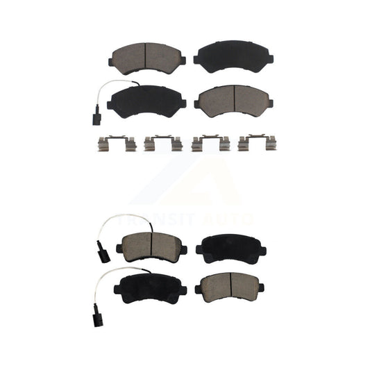 Ceramic Brake Pads Front Rear Kit For 2014-2020 Ram ProMaster 2500 3500 1500