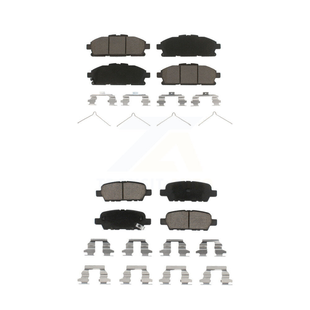 Ceramic Brake Pads Front Rear Kit For 2011-2017 Nissan Quest