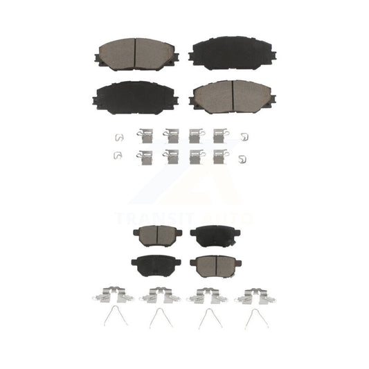 Ceramic Brake Pad Front Rear Kit For Toyota Matrix Pontiac Vibe Scion Corolla iM