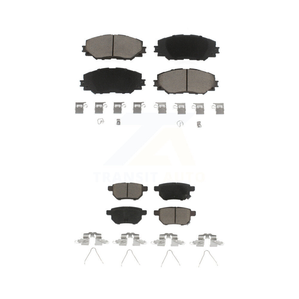 Ceramic Brake Pad Front Rear Kit For Toyota Corolla Matrix Pontiac Vibe Scion xB