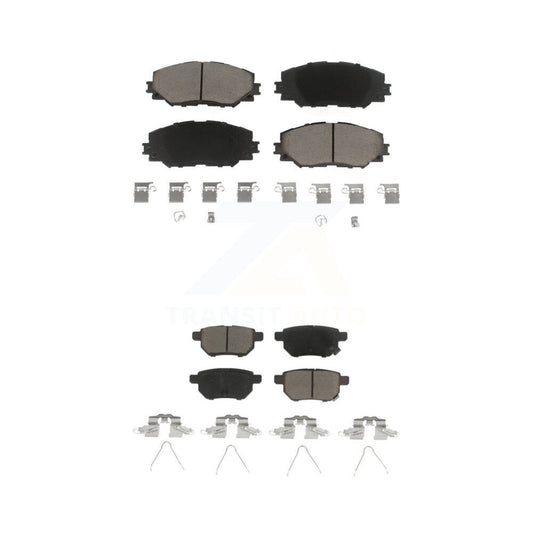 Ceramic Brake Pad Front Rear Kit For Toyota Corolla Matrix Pontiac Vibe Scion xB