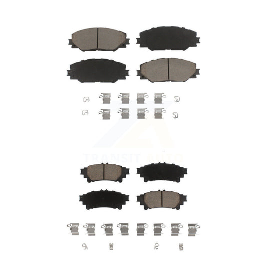 Ceramic Brake Pads Front Rear Kit For 2016-2020 Toyota Mirai