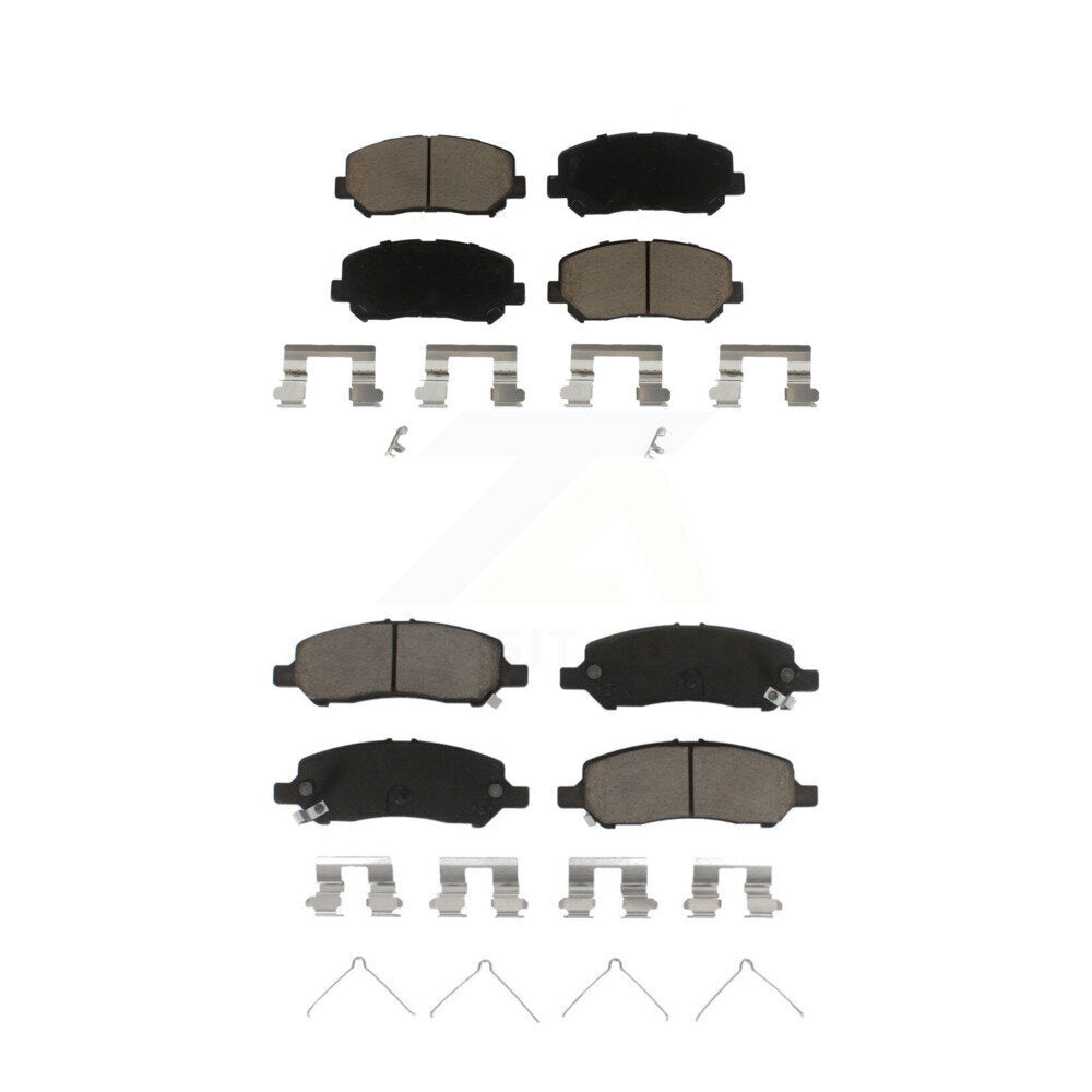 Ceramic Brake Pads Front Rear Kit For 2013-2016 Dodge Dart