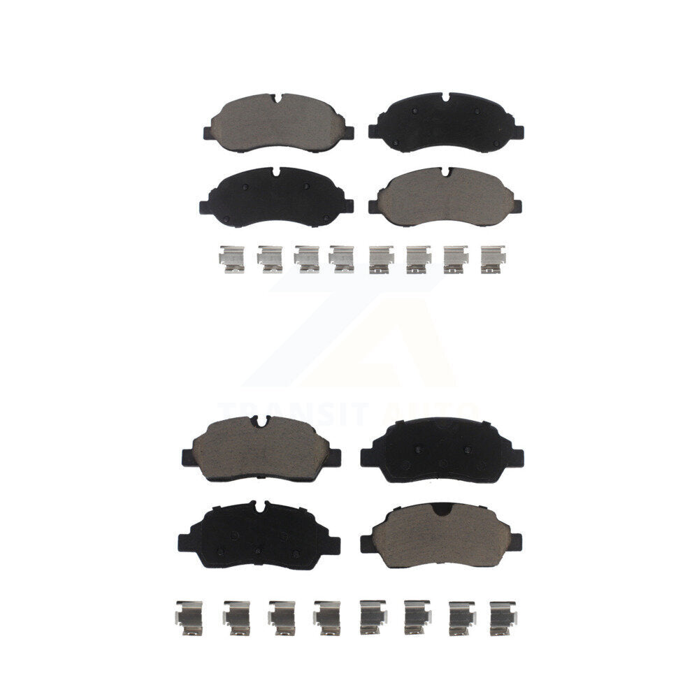 Ceramic Brake Pad Front Rear Kit For Ford Transit-250 Transit-150 Transit-350 HD