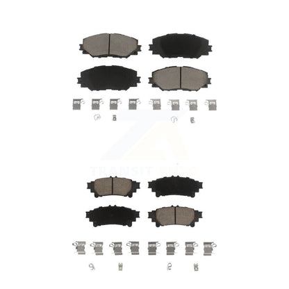 Ceramic Brake Pads Front Rear Kit For 2012-2018 Toyota Prius V
