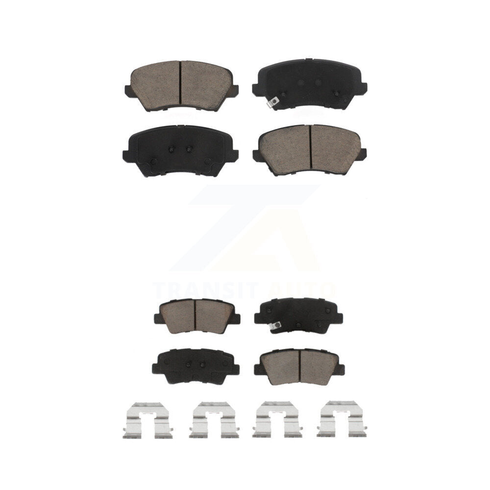 Ceramic Brake Pads Front Rear Kit For Hyundai Elantra GT Kia Forte Koup