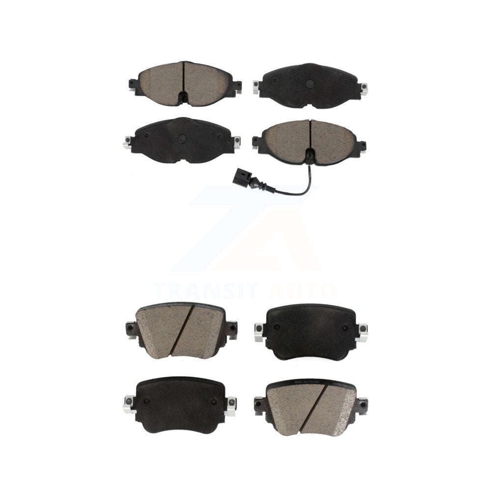 Ceramic Brake Pads Front Rear Kit For Volkswagen Golf SportWagen GTI Alltrack