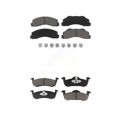 Ceramic Brake Pad Front Rear Kit For 2010-2017 Ford Expedition Lincoln Navigator