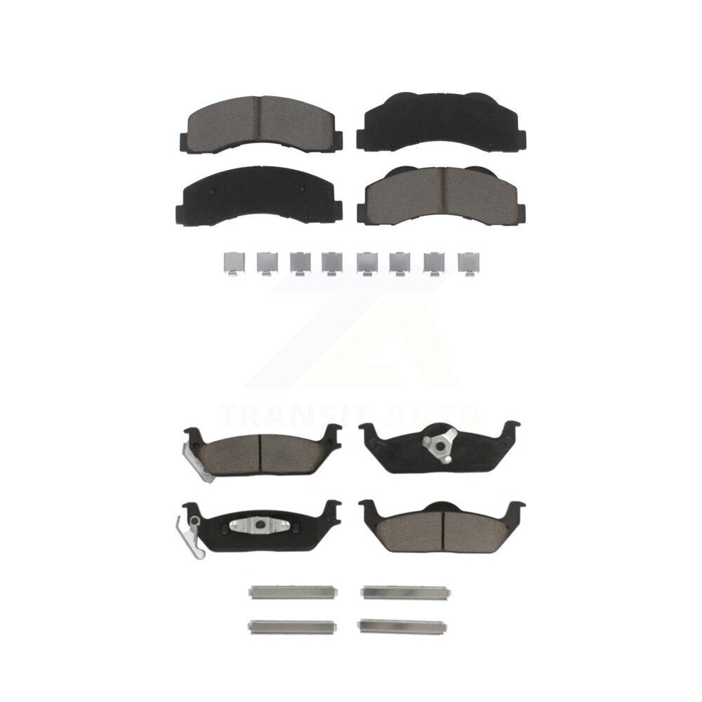Ceramic Brake Pads Front Rear Kit For 2010-2011 Ford F-150