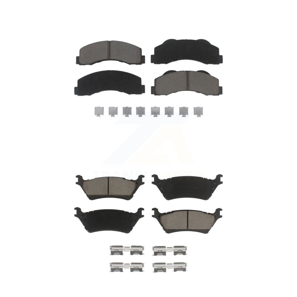Ceramic Brake Pads Front Rear Kit For Ford F-150
