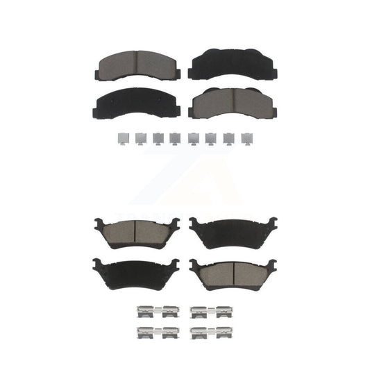 Ceramic Brake Pads Front Rear Kit For Ford F-150