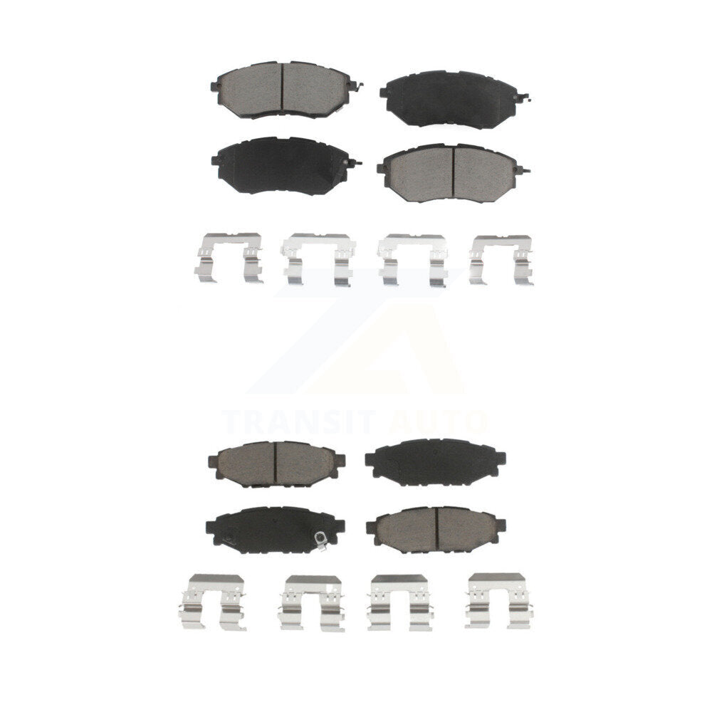 Ceramic Brake Pads Front Rear Kit For Subaru WRX