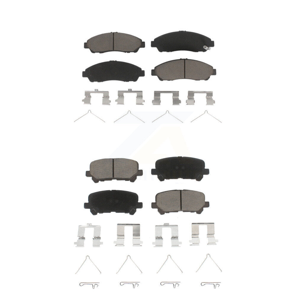 Ceramic Brake Pads Front Rear Kit For Honda Pilot Acura MDX ZDX