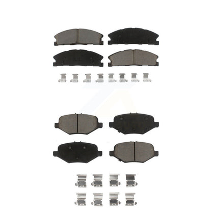 Ceramic Brake Pads Front Rear Kit For Ford Explorer Flex Taurus Police Sedan MKS