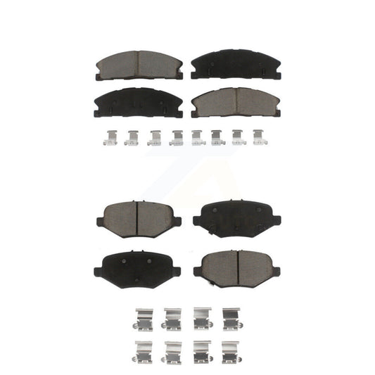 Ceramic Brake Pads Front Rear Kit For Ford Explorer Flex Taurus Police Sedan MKS
