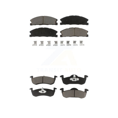 Ceramic Brake Pads Front Rear Kit For Lincoln MKT