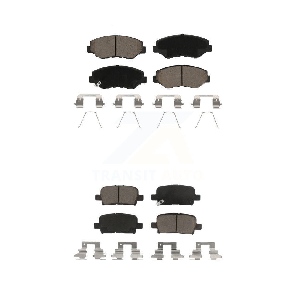 Ceramic Brake Pads Front Rear Kit For 2003-2008 Honda Pilot