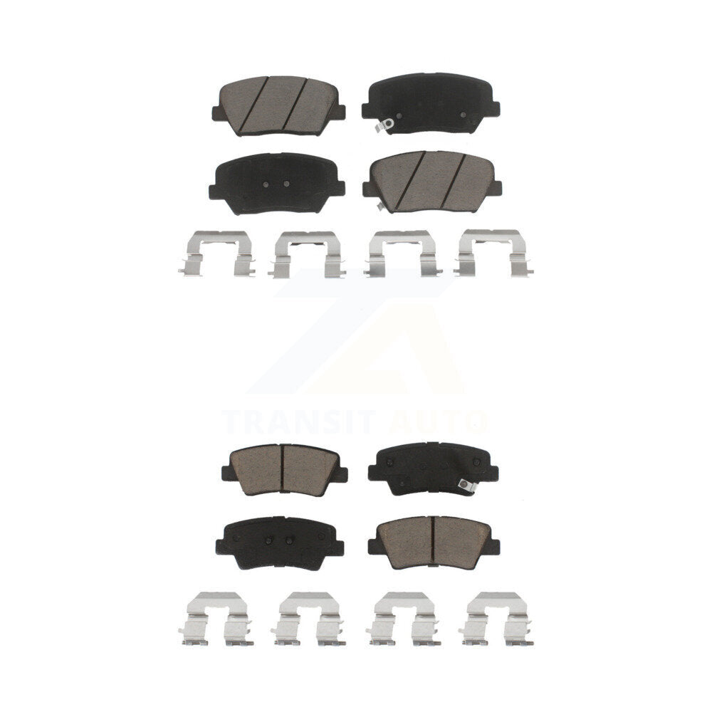 Ceramic Brake Pads Front Rear Kit For 2012-2017 Hyundai Azera
