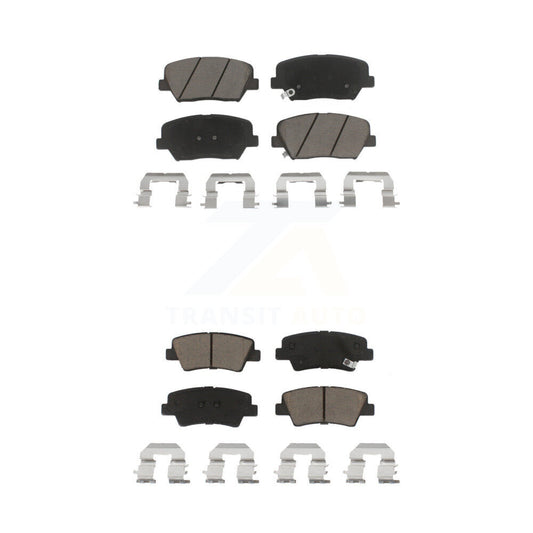 Ceramic Brake Pads Front Rear Kit For 2012-2017 Hyundai Azera
