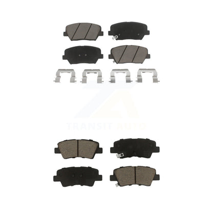Ceramic Brake Pad Front Rear Kit For 14-17 Kia Rondo With Electric Parking
