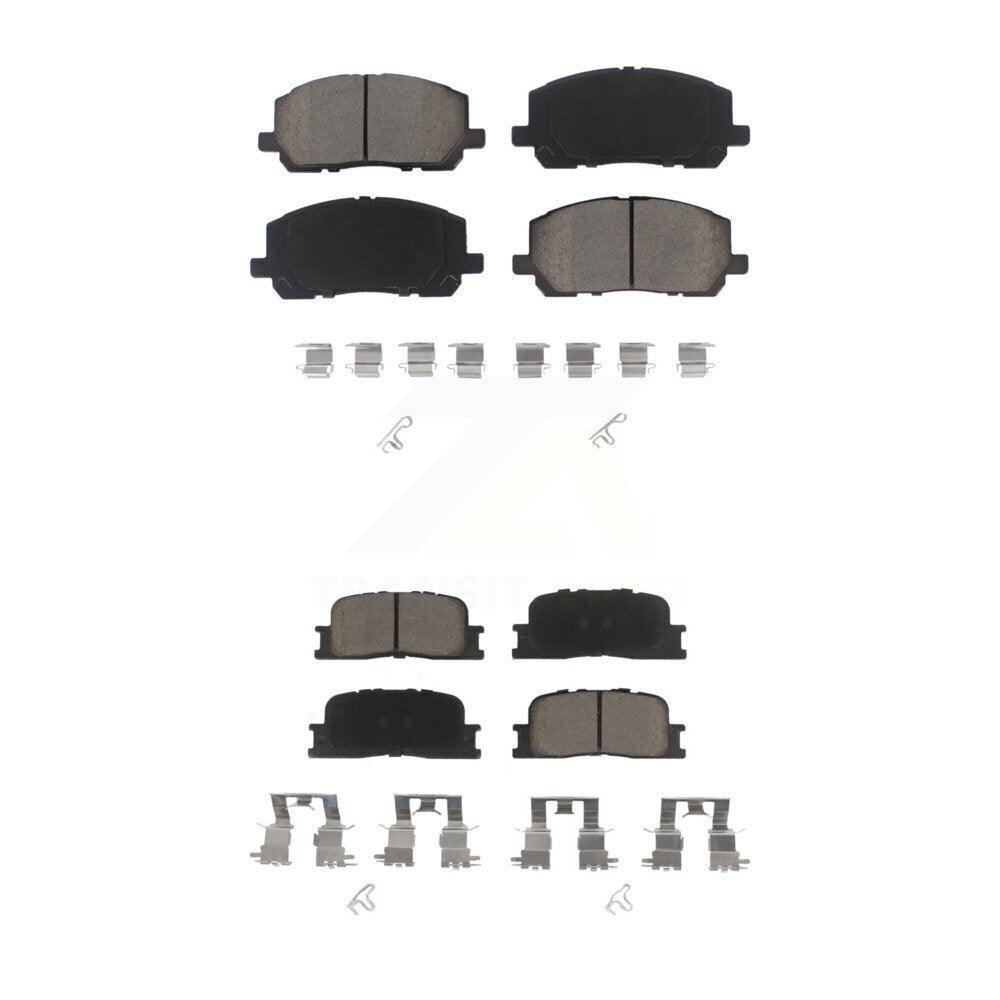 Ceramic Brake Pads Front Rear Kit For 2001-2003 Toyota Highlander