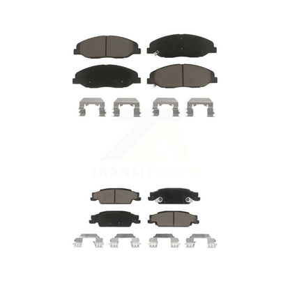 Ceramic Brake Pads Front Rear Kit For 2009-2011 Cadillac STS With Base Brakes