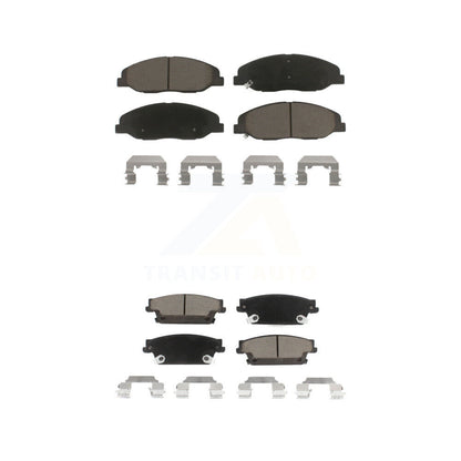 Ceramic Brake Pads Front Rear Kit For 09-11 Cadillac STS With Performance Brakes