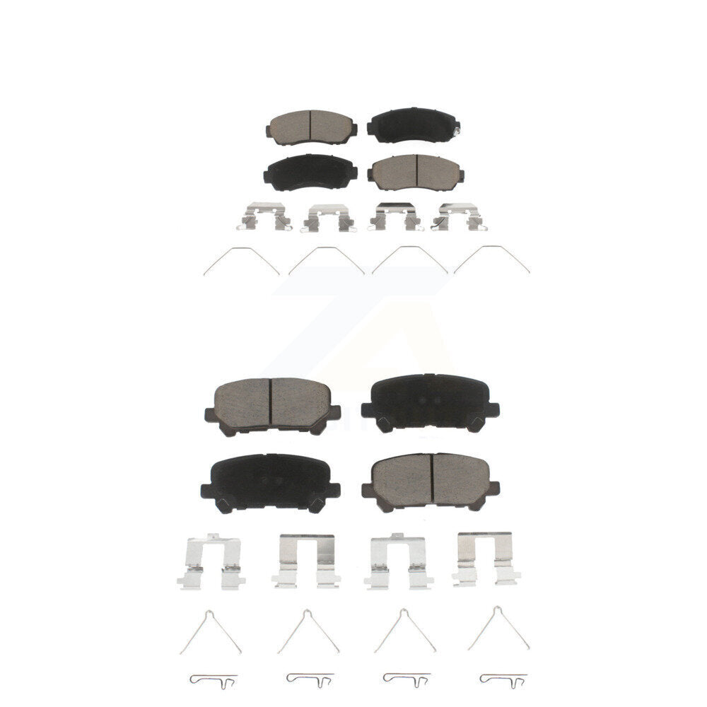 Ceramic Brake Pads Front Rear Kit For 2011-2017 Honda Odyssey