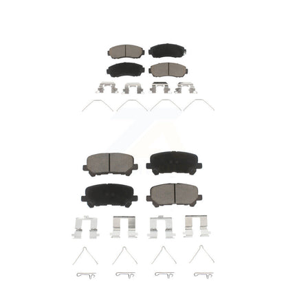 Ceramic Brake Pads Front Rear Kit For 2011-2017 Honda Odyssey