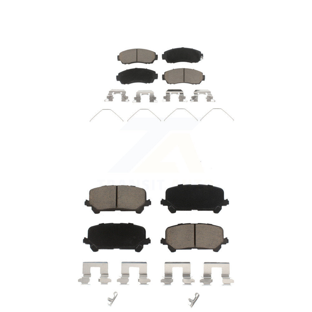 Ceramic Brake Pads Front Rear Kit For 2019-2024 Honda Passport