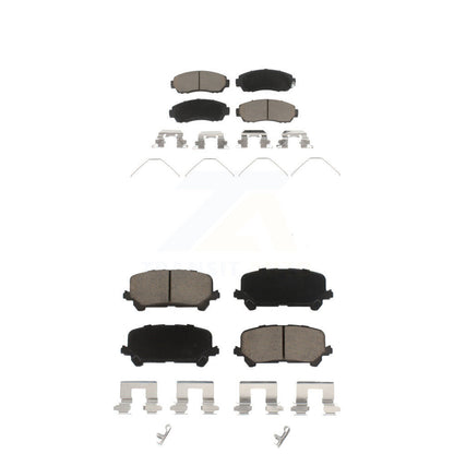 Ceramic Brake Pads Front Rear Kit For 2019-2024 Honda Passport