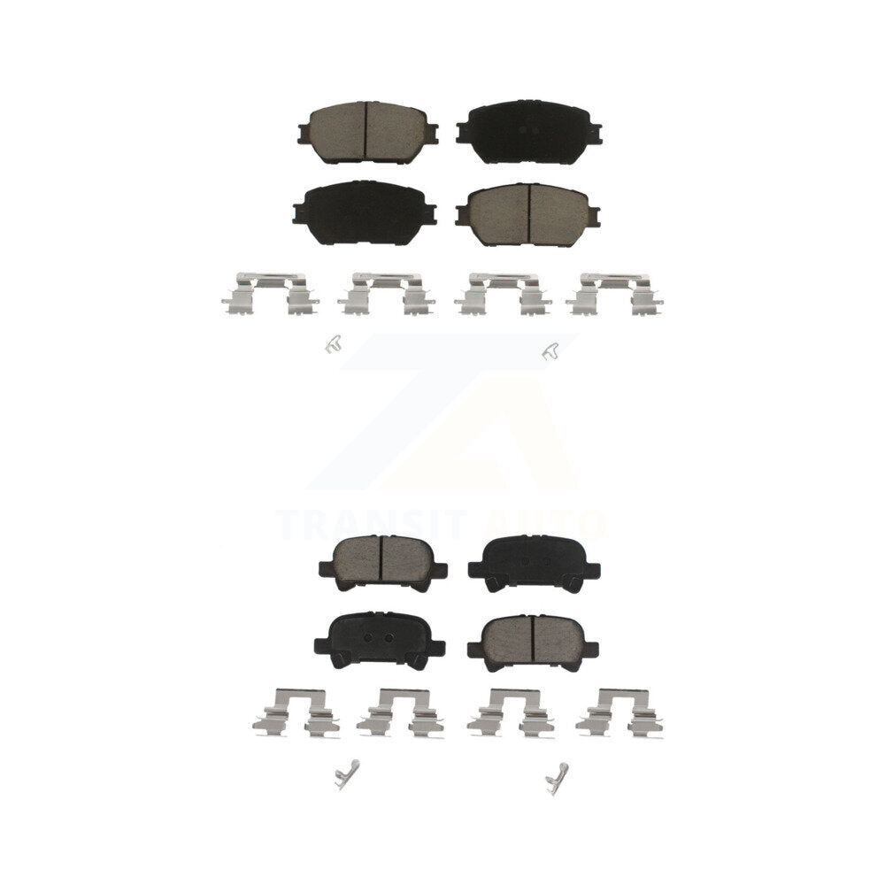 Ceramic Brake Pads Front Rear Kit For Toyota Camry Vehicles Manufactured In USA