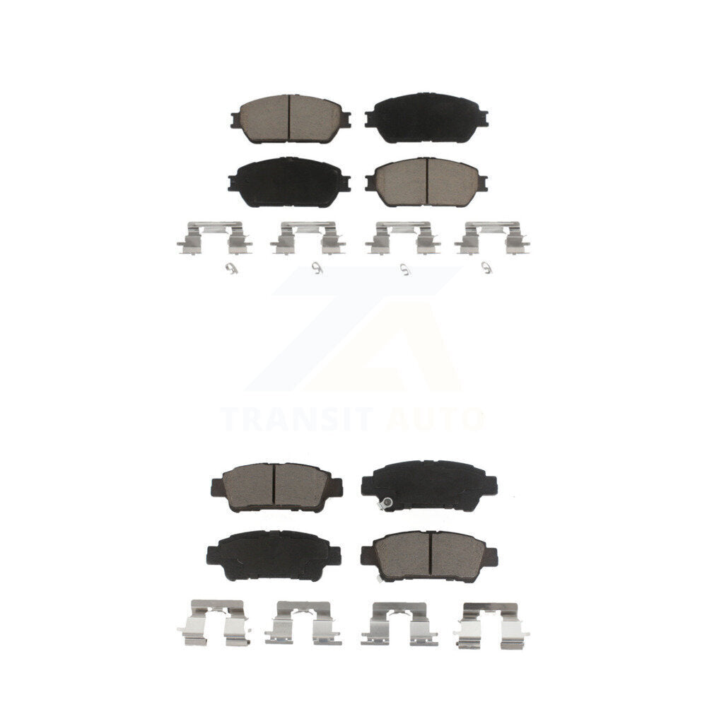 Ceramic Brake Pads Front Rear Kit For 2004-2010 Toyota Sienna