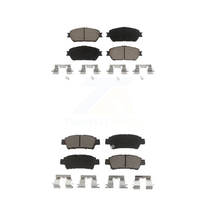 Ceramic Brake Pads Front Rear Kit For 2004-2010 Toyota Sienna